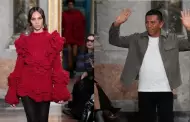 Natalie Vrtiz brill en el desfile de Jorge Luis Salinas durante la Semana de la Moda en Miln