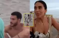 Mario Irivarren y Vania Bludau coincidieron en la playa: Su reaccin lo dice todo (VIDEO)