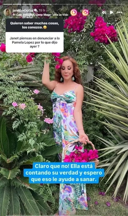 Janet Barboza responde si demandar a Pamela Lpez por mencionarla en EVDLV. (Instagram)