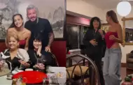 Marcelo Tinelli disfruta de sus das con Milett Figueroa y la familia de ella: "Noche hermosa de tertulia"