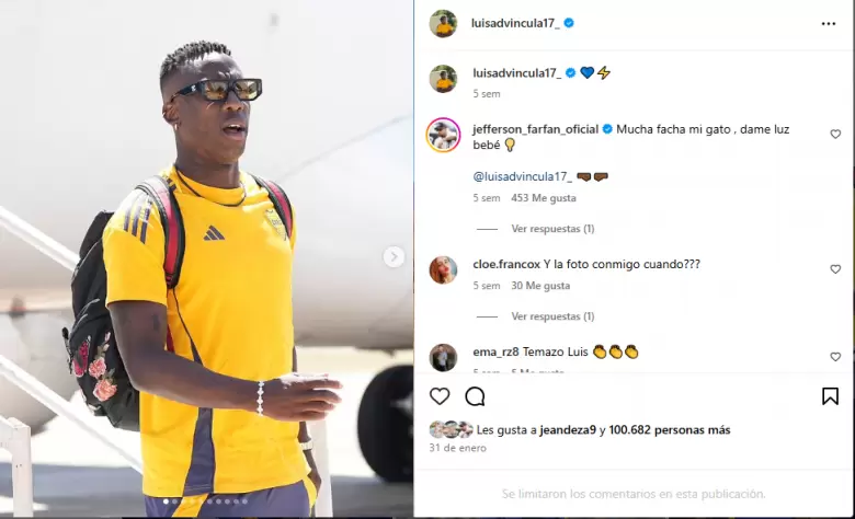 Luis Advncula cerr sus comentarios