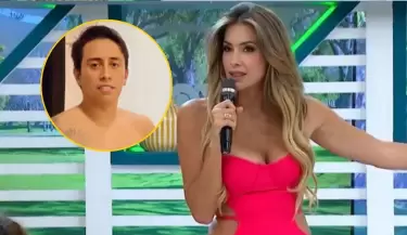 Milett Figueroa no reconoci a Christian Cueva con foto de su pasado.