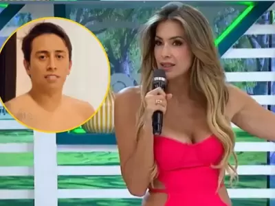 Milett Figueroa no reconoci a Christian Cueva con foto de su pasado.