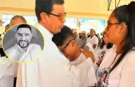 Fuerza! Esposa e hijo de Paul Flores se quiebran durante emotiva misa en Piura