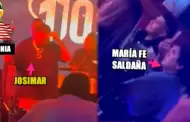 No le quita los ojos de encima! Mara Fe Saldaa 'chalequea' a Josimar en su concierto (VIDEO)