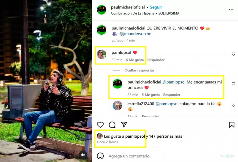 Mensaje de Paul Michael a Pamela Lpez