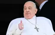 El papa Francisco apareci por primera vez en pblico despus de pasar 38 das hospitalizado