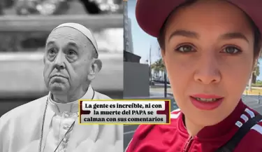 Yidd Eslava se defiende de crticas por mensaje al Papa Francisco.
