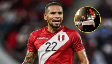 Alexander Callens fue captado con joven en restaurante.