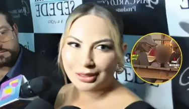 Pamela Lpez se defiende tras ser captada con Paul Michael a sus hijos.