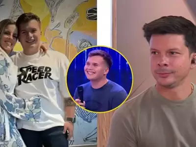 Derek Baigorria y Mario Hart se juegan broma en vivo antes del matrimonio de Alejandra.