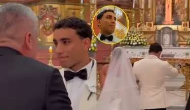 Said Palao rompe en llanto al ver a Alejandra Baigorria vestida de novia.