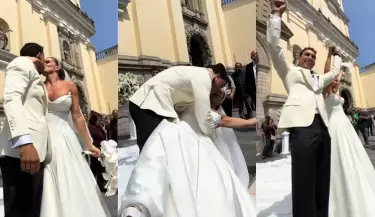 Alejandra y Said Palao sufren incidente tras su boda