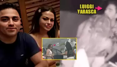 Luiggi Yarasca, pareja de Flor Polo, fue captado ingresando a nigth club.
