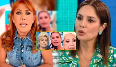 Magaly malogra primicia de Mvila Huertas y revela a conductora de TV que recibi dinero de 'Chiboln'.