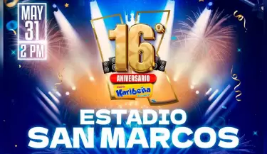 Radio Karibea realizar su 16 aniversario en un gran concierto en el Estadio San Marcos