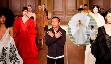 Jorge Luis Salinas comenta sobre vestido de novia de Alejandra Baigorria.