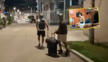 Patricio Parodi y Piero Arenas fueron echados de su depa en Chiclayo.