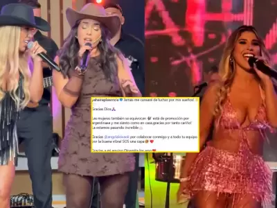 Yahaira Plasencia celebra con mensaje en redes su estada en Argentina.