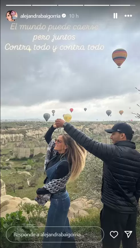 Alejandra Baigorria y Said Palao en Turqua.