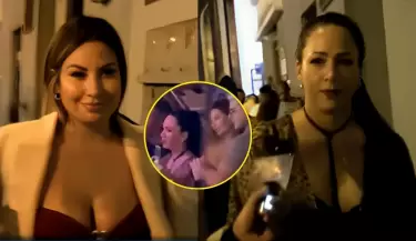 Melissa Klug y Pamela Lpez coincidieron en una discoteca limea.