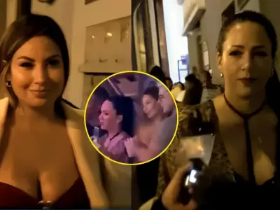 Melissa Klug y Pamela Lpez coincidieron en una discoteca limea.
