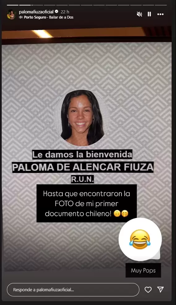 Paloma Fiuza comparte foto de su pasado en Chile.