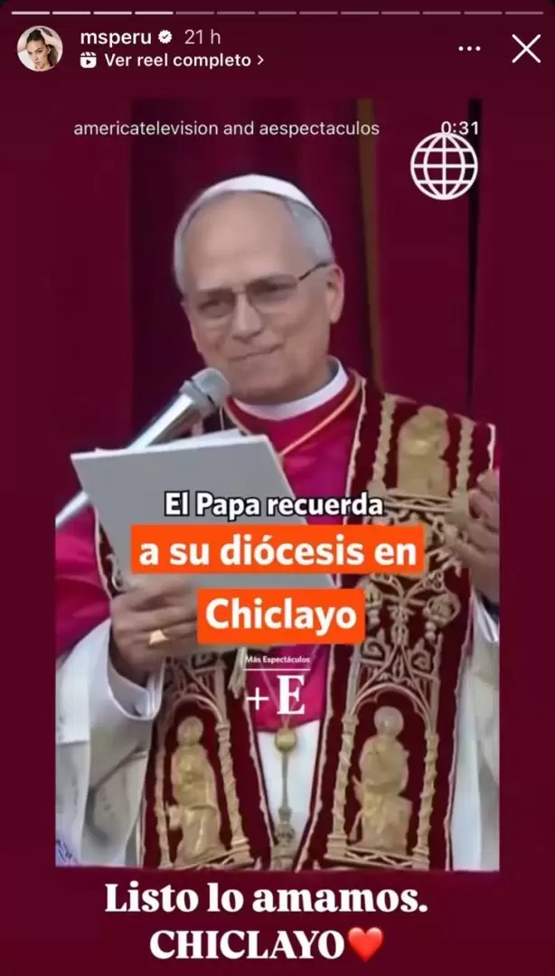 Natalie Vrtiz saluda al papa Len XIV