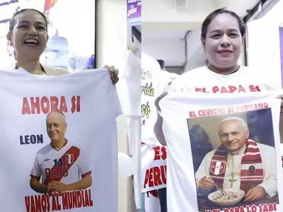 Gamarrra pone a al venta polos con la cara del papa Len XIV