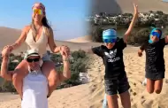 ¿Una nueva familia? Pamela López y Paul Michael pasean en Ica acompañados con los hijos de cada uno