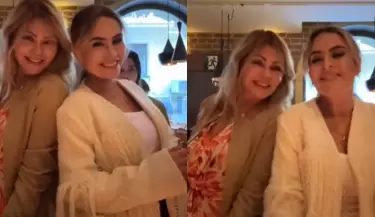 Ethel Pozo saluda a Gisela Valcrcel por el Da de la madre