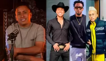 Christian Cueva hace de jurado de moda con figuras del ftbol y se pone 20.