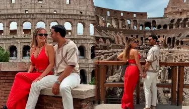Alejandra Baigorria y Said Palao se lucen en Roma.