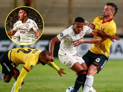 Con gol de Valera, Universitario venci a Barcelona SC en el Monumental por Copa Libertadores.