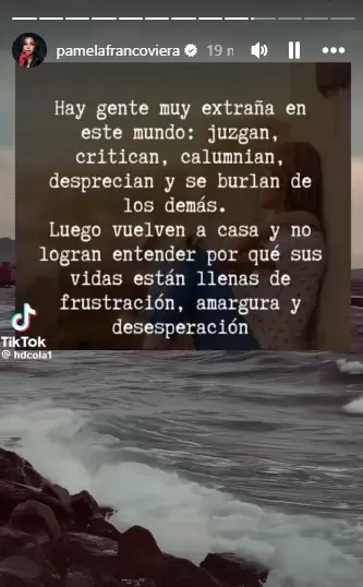 Pamela Franco se muestra resiliente