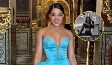 Onelia Molina estar en un podcast de streaming.