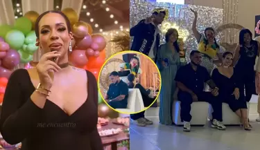 Mirella Paz celebr el baby shower de su hijo Lucca.