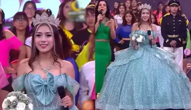Milenka Nolasco se viste de quinceaera