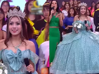 Milenka Nolasco se viste de quinceaera
