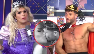 Wendy Guevara y Fabio Agostini se besan en podcast