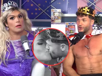 Wendy Guevara y Fabio Agostini se besan en podcast