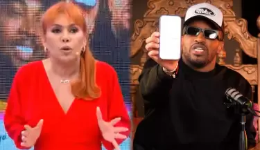 Magaly Medina critica a Farfn por registrar frases caribeas como propias.