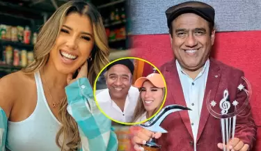 Yahaira Plasencia se luce con Carlos Rincn en estudio de grabacin