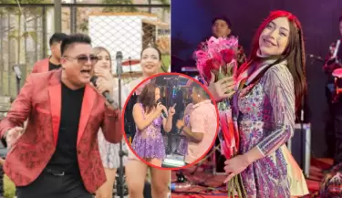 Paola Rubio y El Santeo son captados muy cariosos