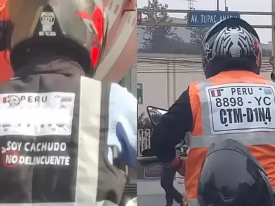 Motociclistas se hacen virales por peculiar forma de protestar