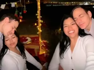 Mark Vito sorprendi a su pareja Leslie con una romntica cena