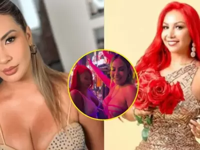 Pamela Lpez junto a Deysi Araujo.