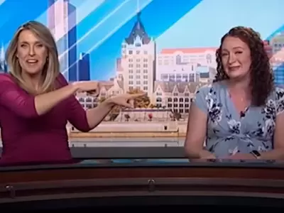 Conductora de noticiero entra en labor de parto en plena transmisin en vivo.
