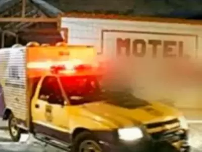 Mujer muere en hotel y amante llama a su esposo