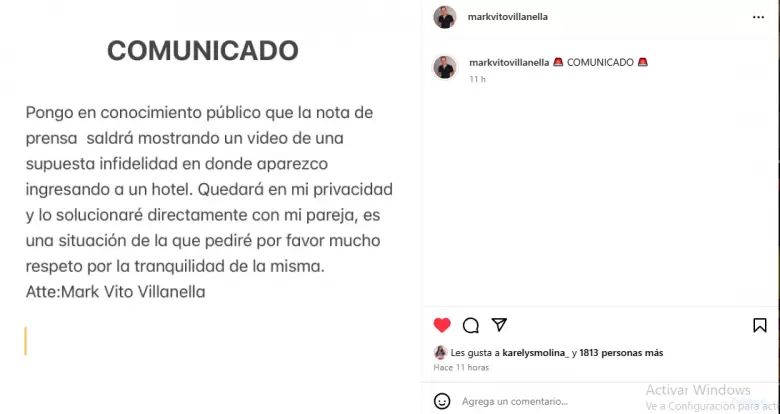 Mark Vito confiesa infidelidad a Sofa Chirinos